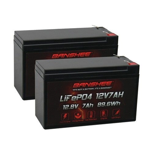 Lithium battery 12v 7ah - 2x,